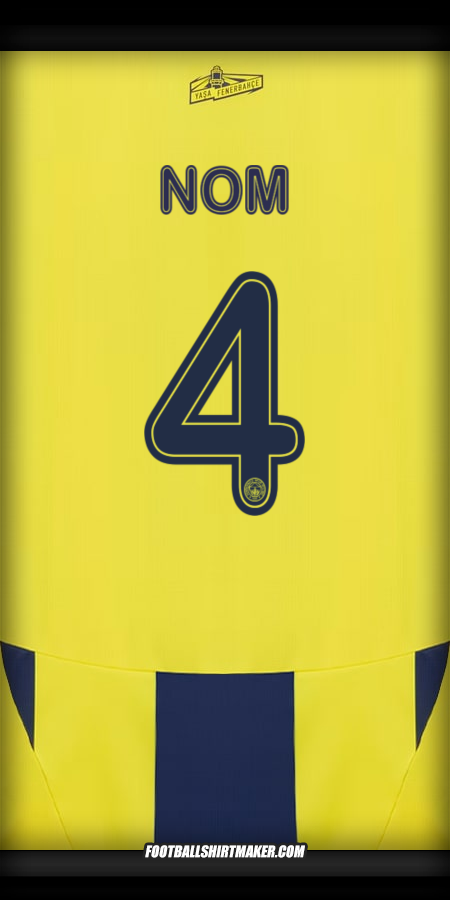 Maillot Fenerbahce SK Cup 2024/2025 -  nom - 4