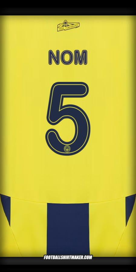 Maillot Fenerbahce SK Cup 2024/2025 -  nom - 5