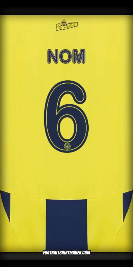 Maillot Fenerbahce SK Cup 2024/2025 -  nom - 6