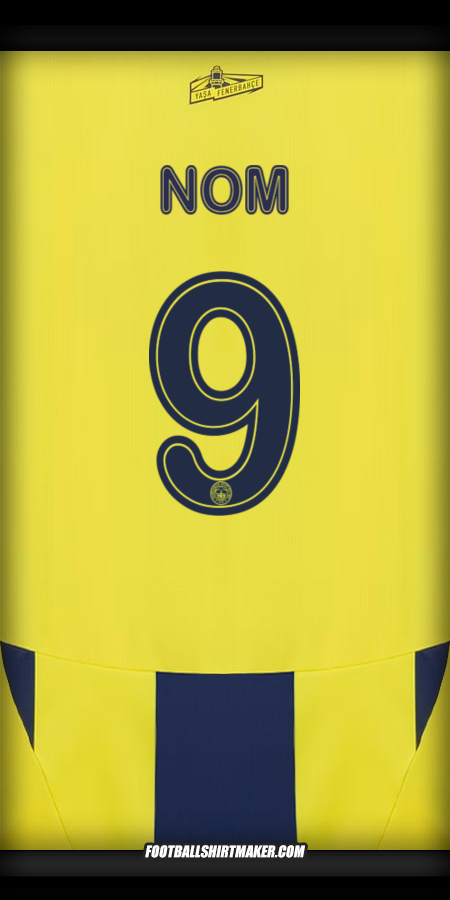 Maillot Fenerbahce SK Cup 2024/2025 -  nom - 9