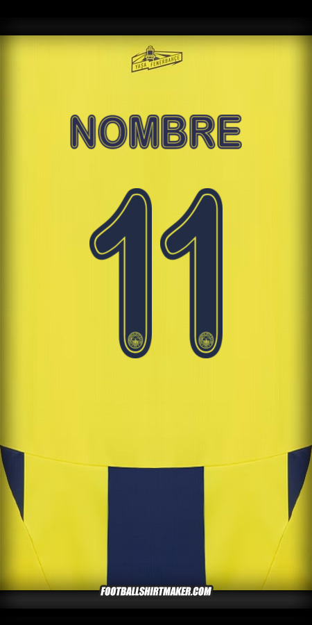 Camiseta Fenerbahce SK Cup 2024/2025 -  nombre - 11