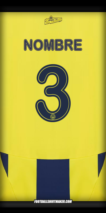 Jersey Fenerbahce SK Cup 2024/2025 -  nombre - 3