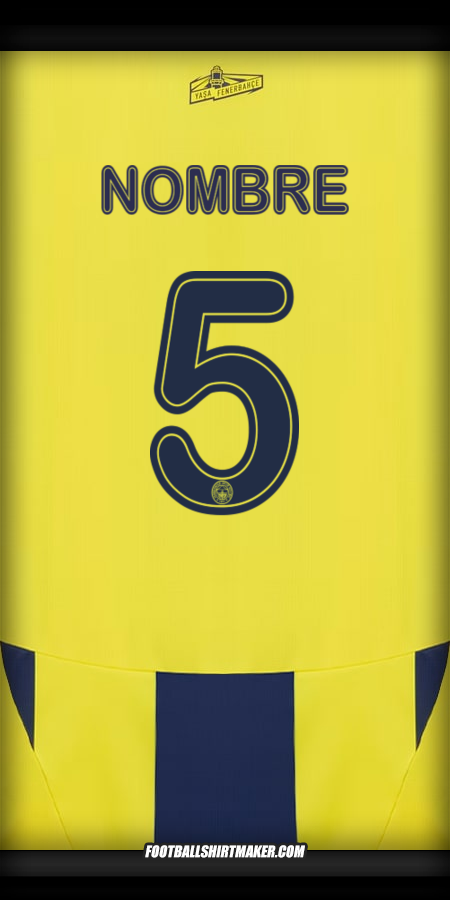 Jersey Fenerbahce SK Cup 2024/2025 -  nombre - 5