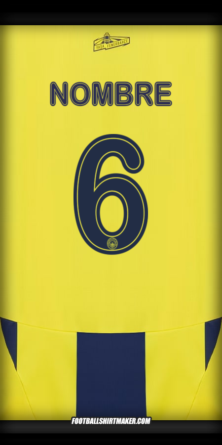 Camiseta Fenerbahce SK Cup 2024/2025 -  nombre - 6