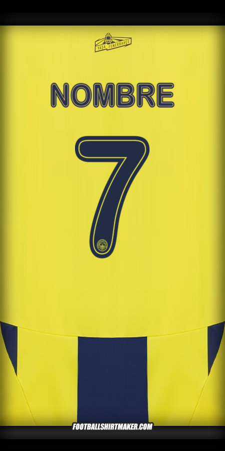 Jersey Fenerbahce SK Cup 2024/2025 -  nombre - 7