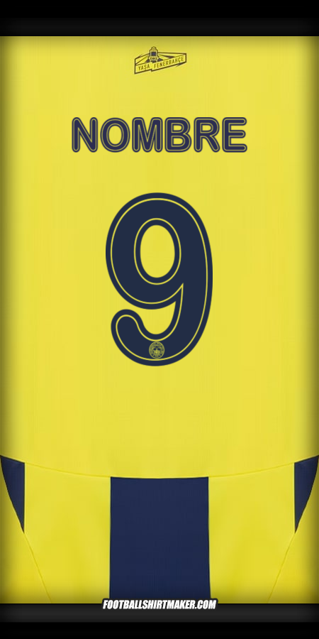 Jersey Fenerbahce SK Cup 2024/2025 -  nombre - 9