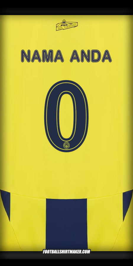 Jersey Fenerbahce SK 2024/2025 Cup -  nama anda - 0