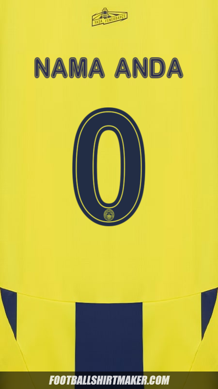 Jersey Fenerbahce SK 2024/2025 Cup -  nama anda - 0