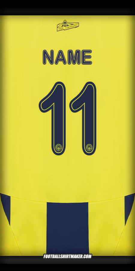 Trikot Fenerbahce SK Cup 2024/2025 -  name - 11