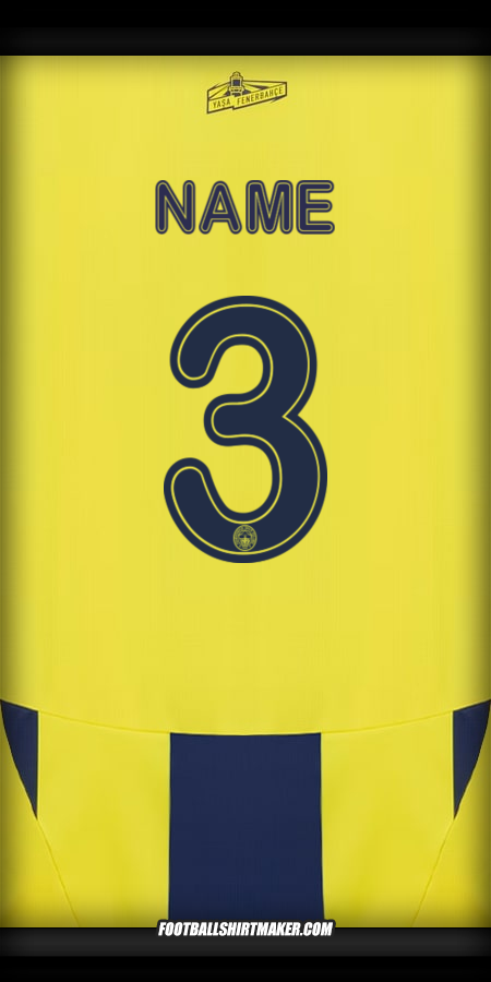 Trikot Fenerbahce SK Cup 2024/2025 -  name - 3
