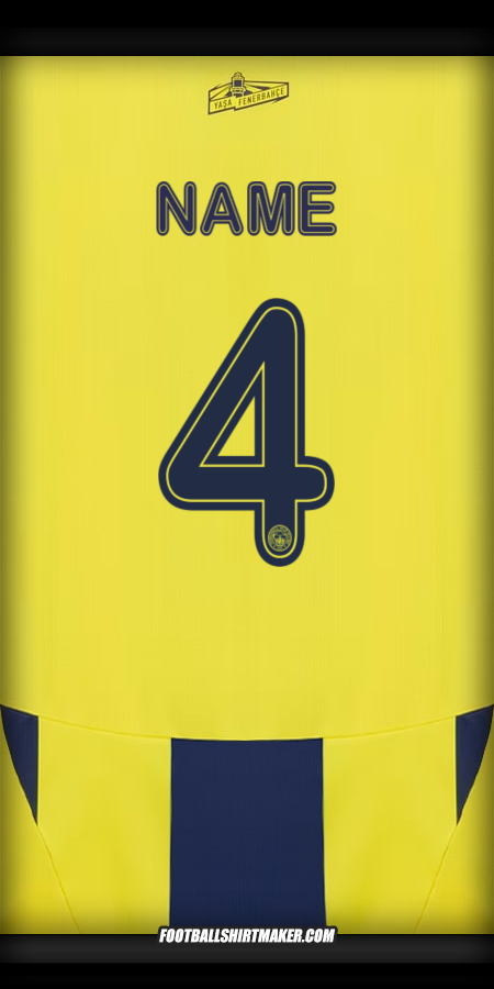 Trikot Fenerbahce SK Cup 2024/2025 -  name - 4