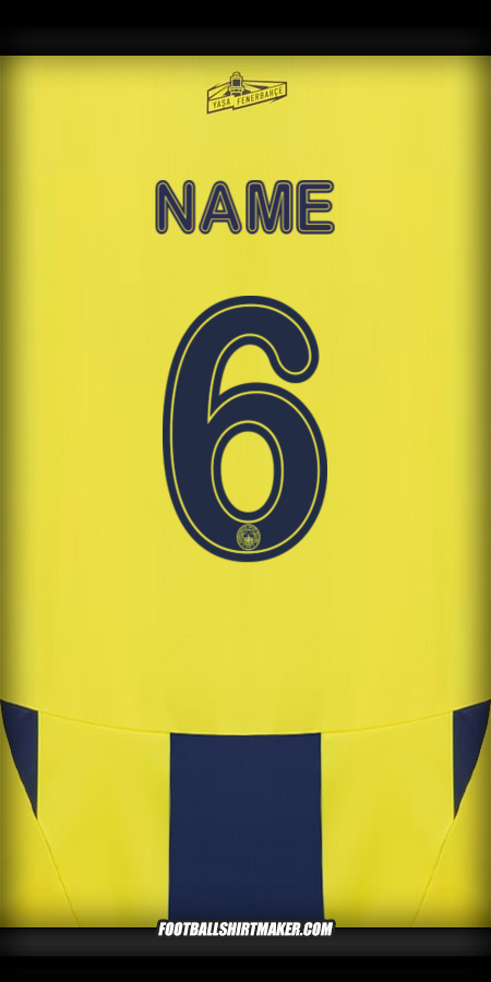 Shirt Fenerbahce SK Cup 2024/2025 -  name - 6