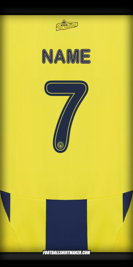 Shirt Fenerbahce SK Cup 2024/2025 -  name - 7