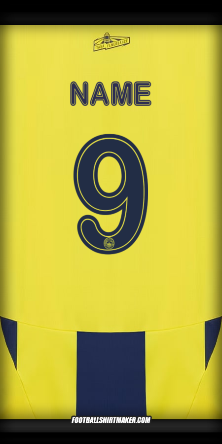 Trikot Fenerbahce SK Cup 2024/2025 -  name - 9