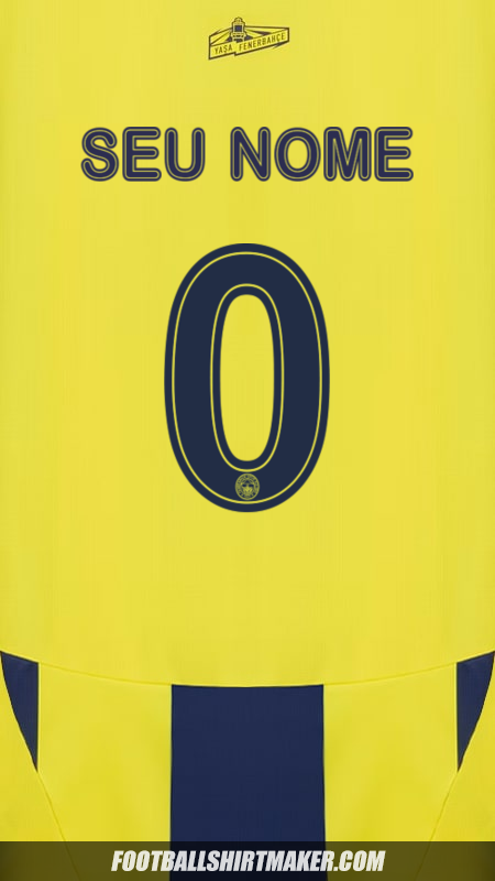 Camisa Fenerbahce SK 2024/2025 Cup -  seu nome - 0