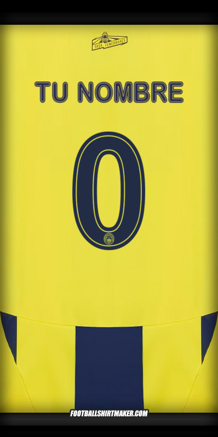 Camiseta Fenerbahce SK Cup 2024/2025 -  tu nombre - 0