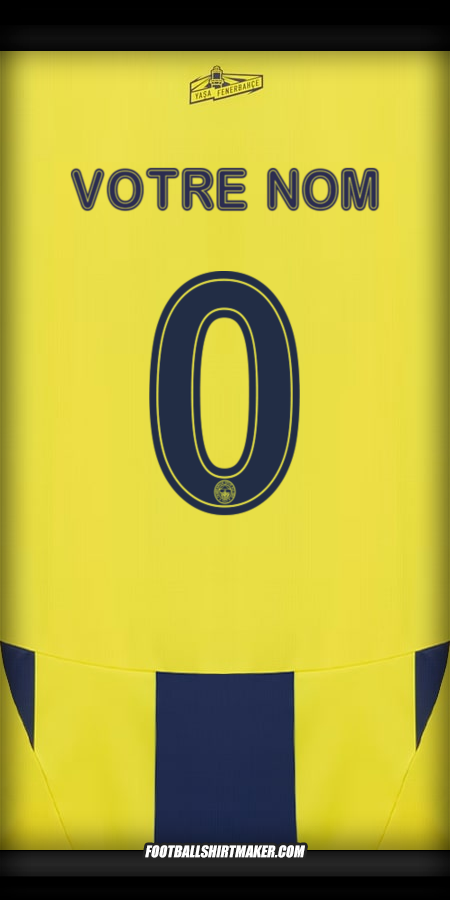 Maillot Fenerbahce SK Cup 2024/2025 -  votre nom - 0