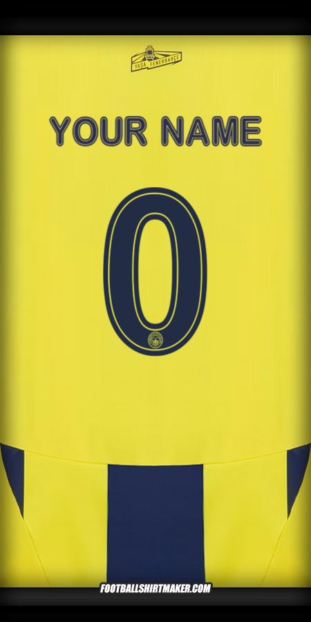 Jersey Fenerbahce SK 2024/2025 Cup -  your name - 0
