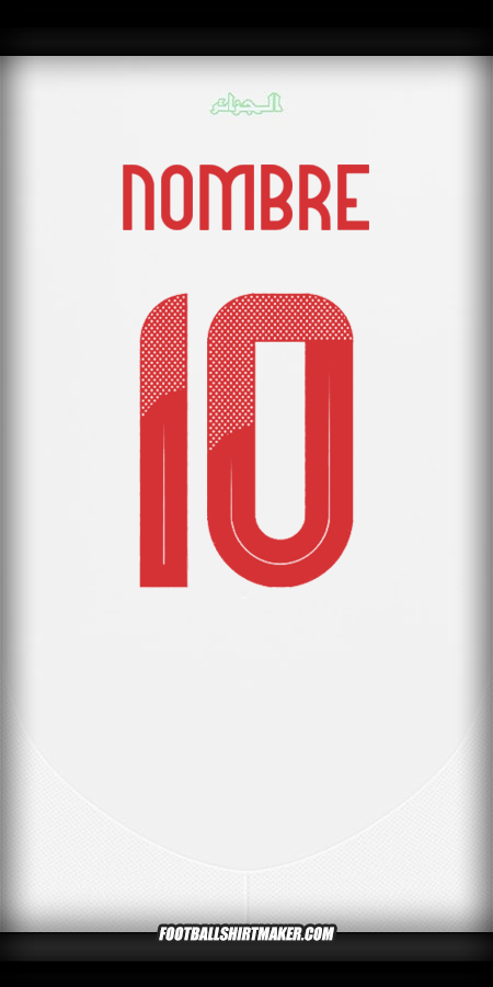 Camiseta Argelia 2024/2025 -  nombre - 10