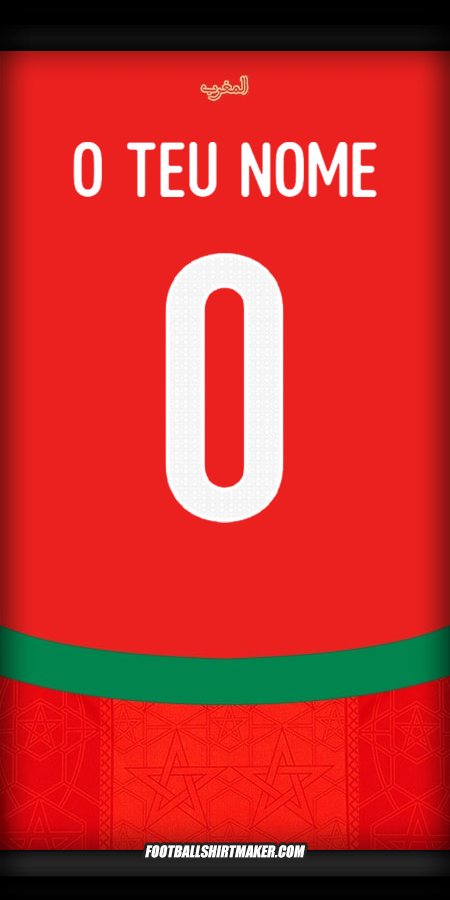 Camisola Marrocos 2024/2025 -  o teu nome - 0