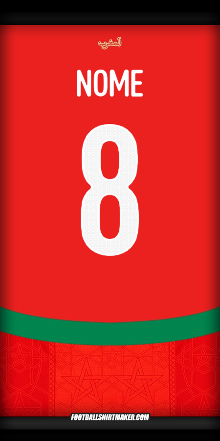 Camisola Marrocos 2024/2025 -  nome - 8