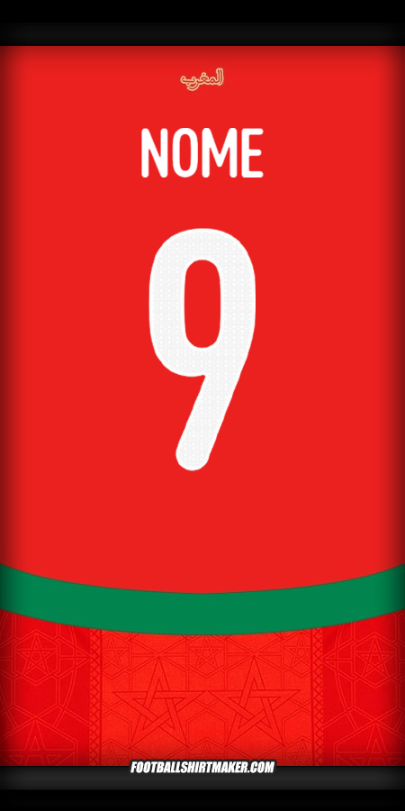 Camisola Marrocos 2024/2025 -  nome - 9