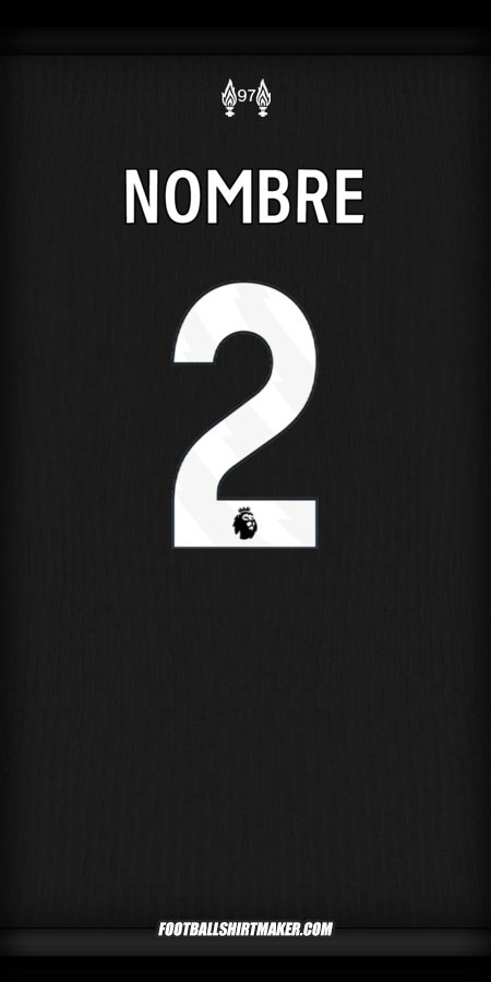 Jersey Liverpool FC 2024/2025 Visita -  nombre - 2