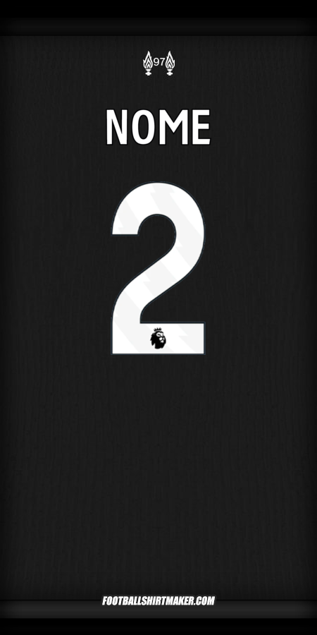 Maglia Liverpool FC 2024/2025 Seconda -  nome - 2