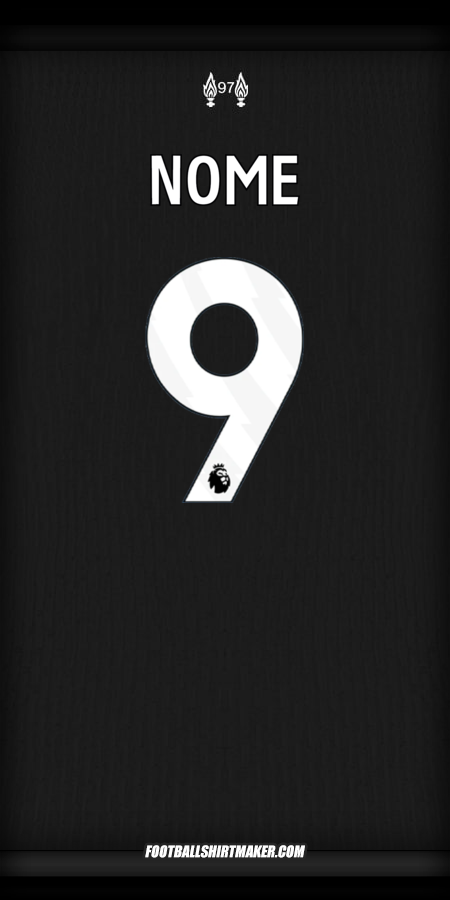 Maglia Liverpool FC 2024/2025 Seconda -  nome - 9