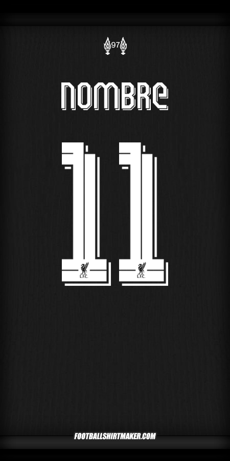 Jersey Liverpool FC Cup 2024/2025 Visita -  nombre - 11
