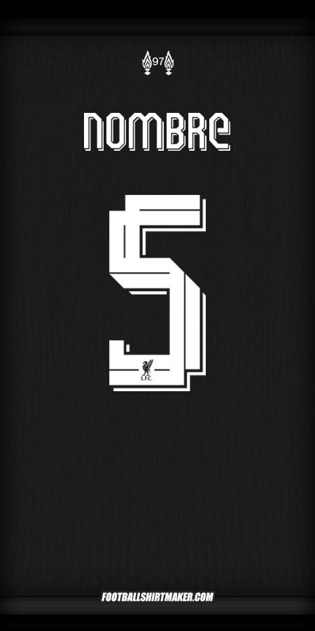 Jersey Liverpool FC Cup 2024/2025 Visita -  nombre - 5