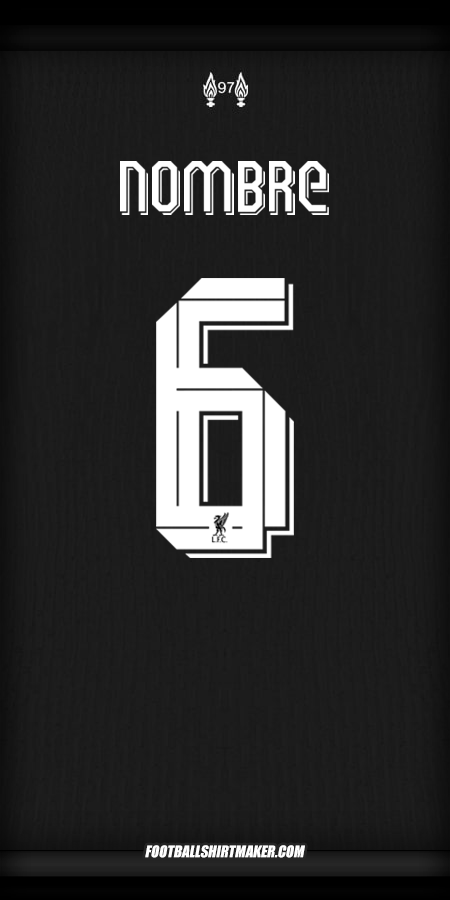 Jersey Liverpool FC Cup 2024/2025 Visita -  nombre - 6