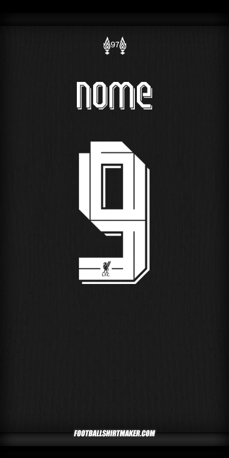 Maglia Liverpool FC Cup 2024/2025 Seconda -  nome - 9