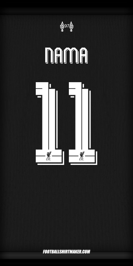 Jersey Liverpool FC Cup 2024/2025 Alternatif -  nama - 11