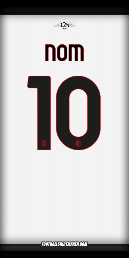 Maillot AC Milan 2024/2025 Extérieur -  nom - 10