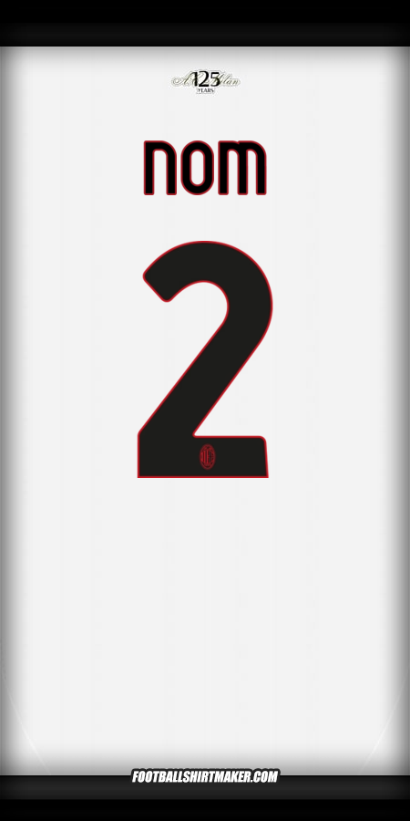 Maillot AC Milan 2024/2025 Extérieur -  nom - 2