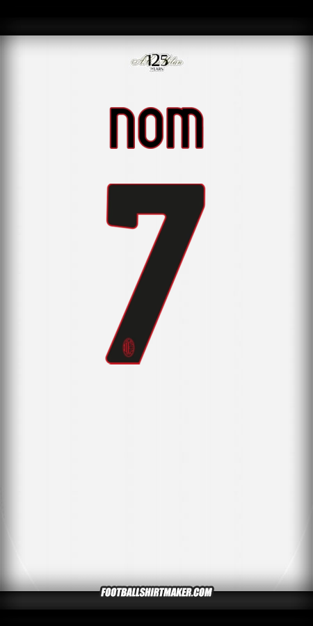 Maillot AC Milan 2024/2025 Extérieur -  nom - 7