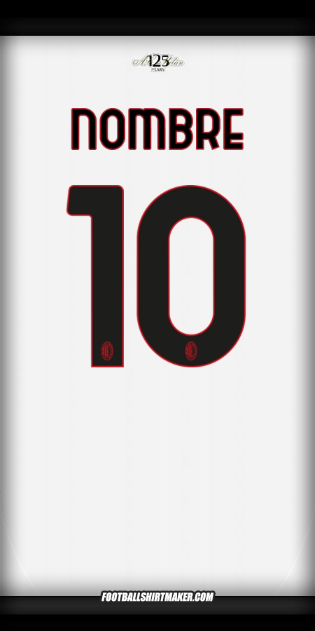 Camiseta AC Milan 2024/2025 Visita -  nombre - 10