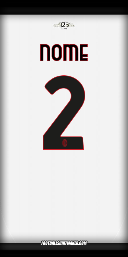 Maglia AC Milan 2024/2025 Seconda -  nome - 2