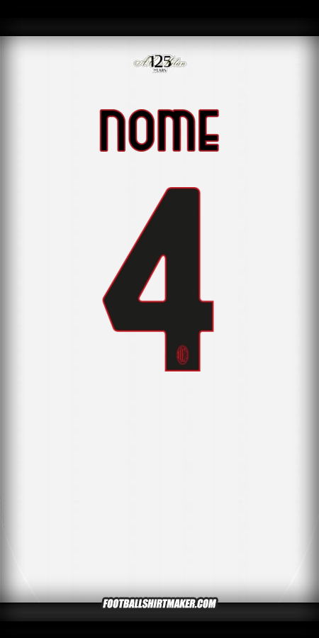 Camisa AC Milan 2024/2025 Alternativa -  nome - 4