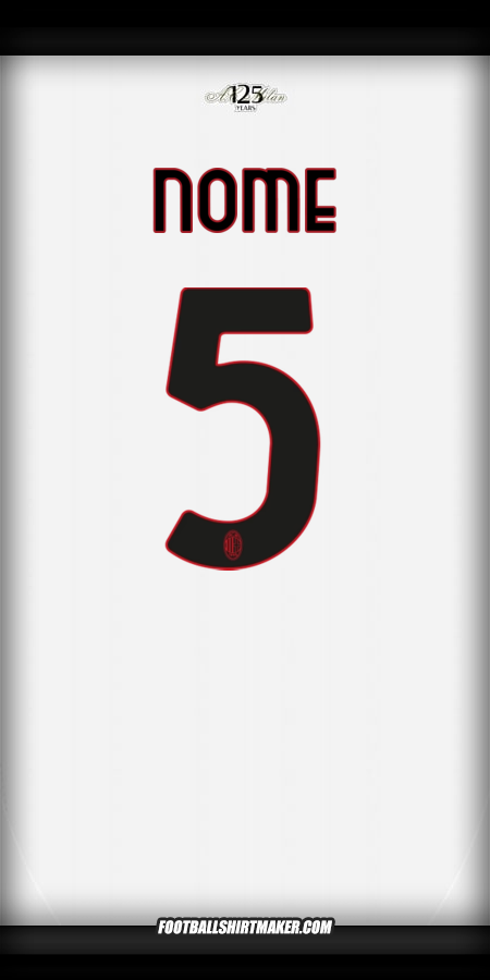 Maglia AC Milan 2024/2025 Seconda -  nome - 5