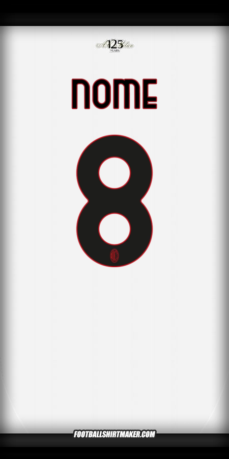 Maglia AC Milan 2024/2025 Seconda -  nome - 8