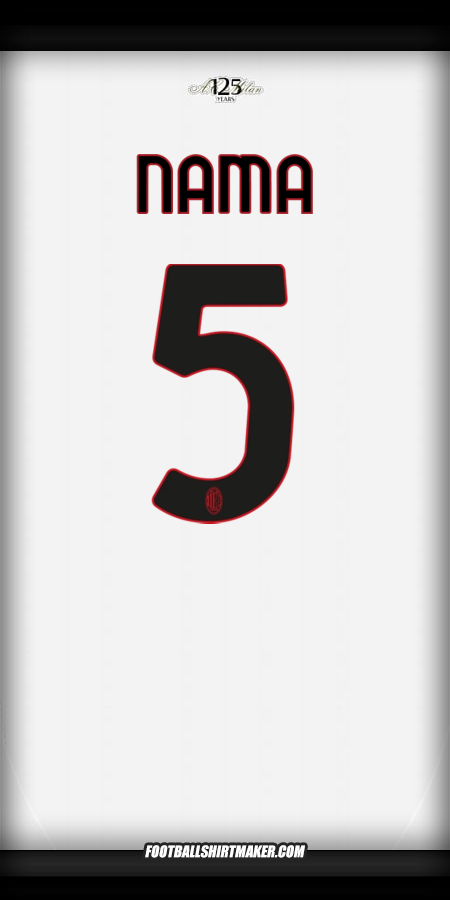 Jersey AC Milan 2024/2025 Alternatif -  nama - 5