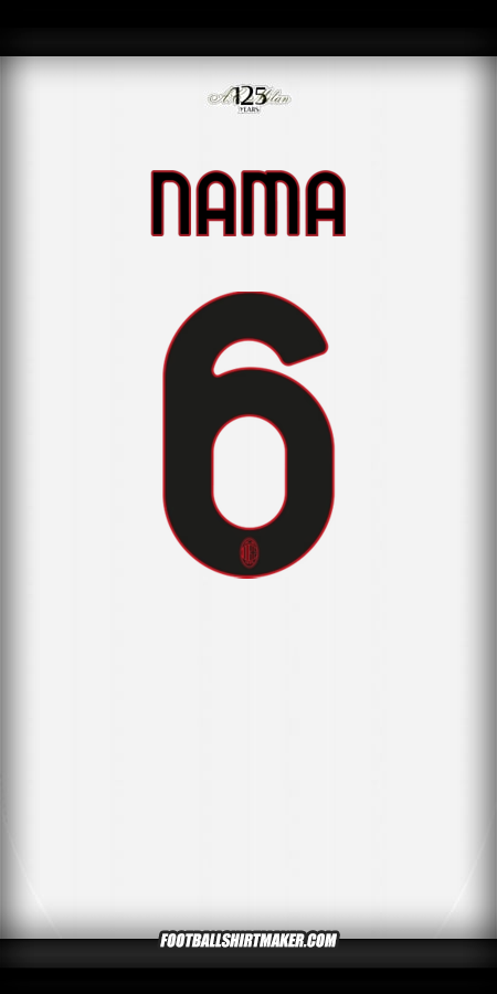 Jersey AC Milan 2024/2025 Alternatif -  nama - 6