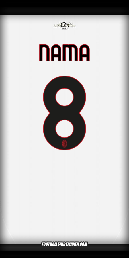 Jersey AC Milan 2024/2025 Alternatif -  nama - 8