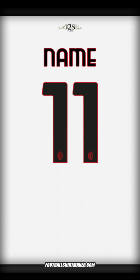 Shirt AC Milan 2024/2025 Away -  name - 11