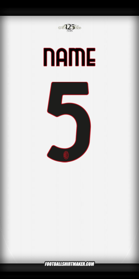 Trikot AC Milan 2024/2025 Auswärts -  name - 5