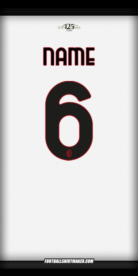 Jersey AC Milan 2024/2025 Away -  name - 6