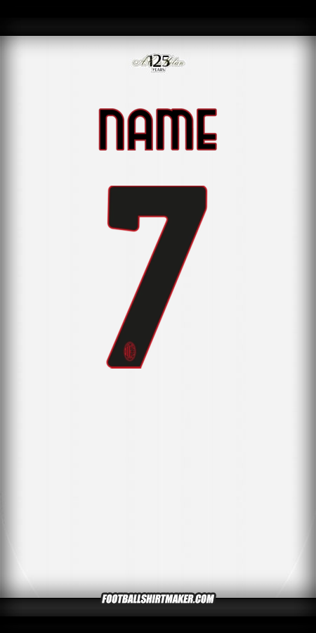 Jersey AC Milan 2024/2025 Away -  name - 7