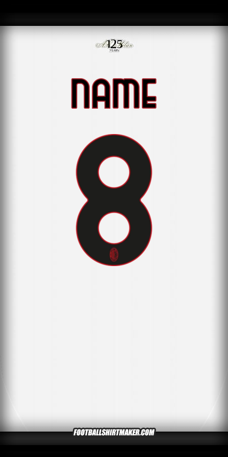 Shirt AC Milan 2024/2025 Away -  name - 8